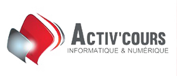 Logo Activ'Cours Informatique et Numérique, entreprise de cours particuliers à domicile